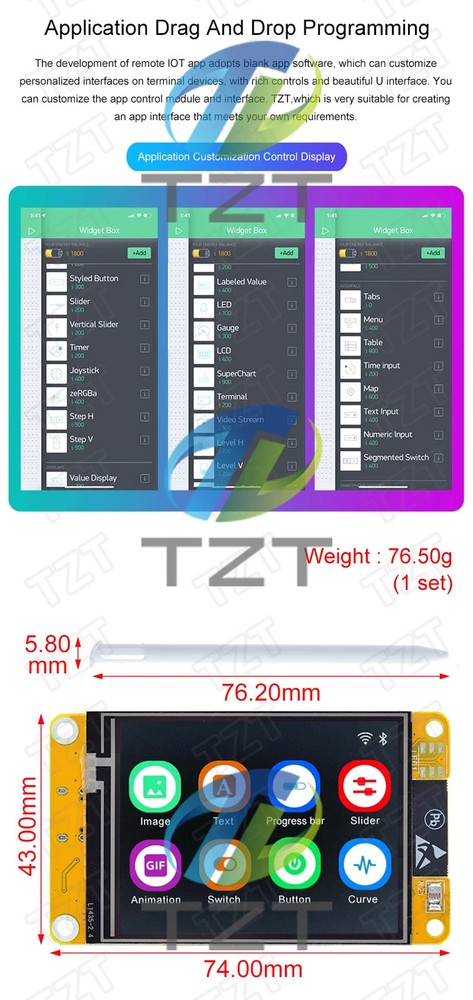 ESP32 WiFi Bluetooth 2.4" TFT LCD Touch Display LVGL Dev Board Module