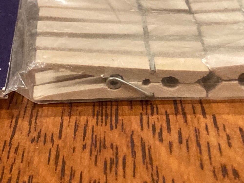 Vintage Mini Spring Wood Clothespins (24 pcs) First Quality