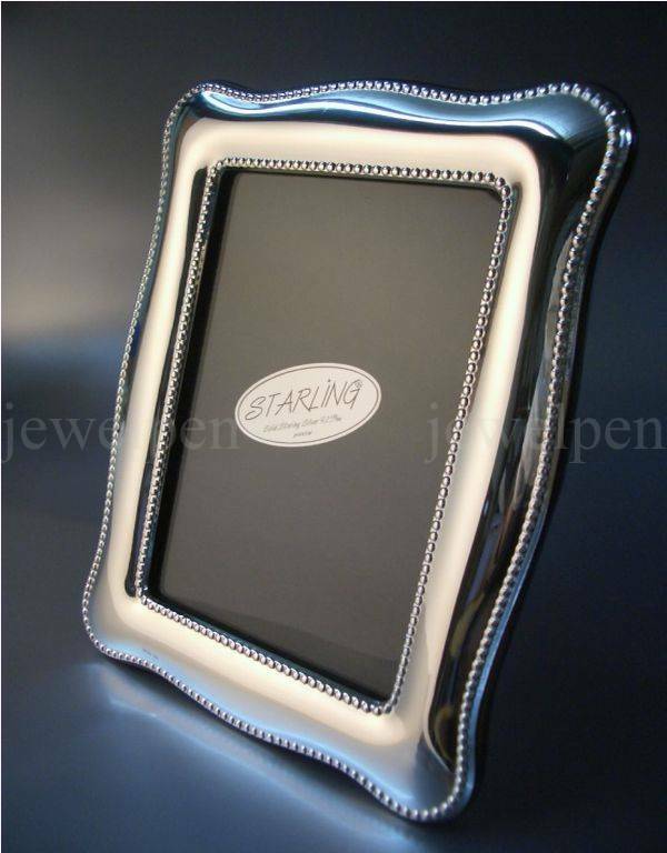 Chippendale Double Pearl Edge - Solid 925 Sterling Silver with Mahogany (V1)
