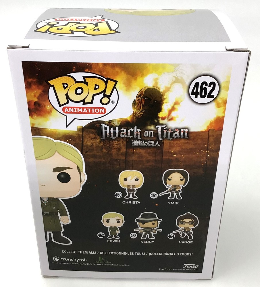 Funko Pop! Animation Attack on Titan Erwin #462 with Pop Protector