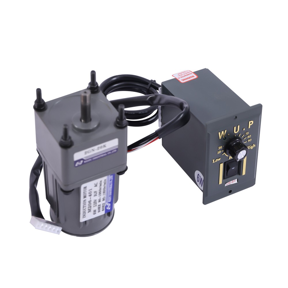 110V Adjustable Speed Gear Motor with Speed Controller and Low Noise