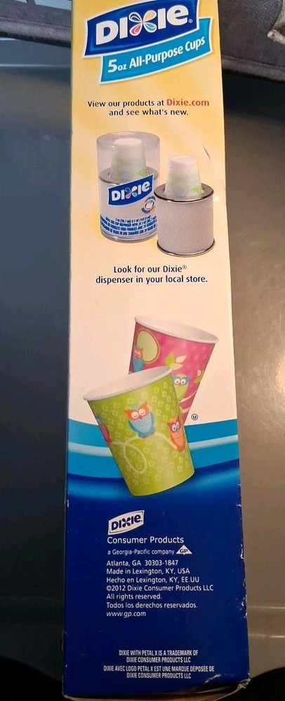 Georgia Pacific Dixie 45100 Multi- Purpose Cups 5 Oz - 100 Pieces, NOS