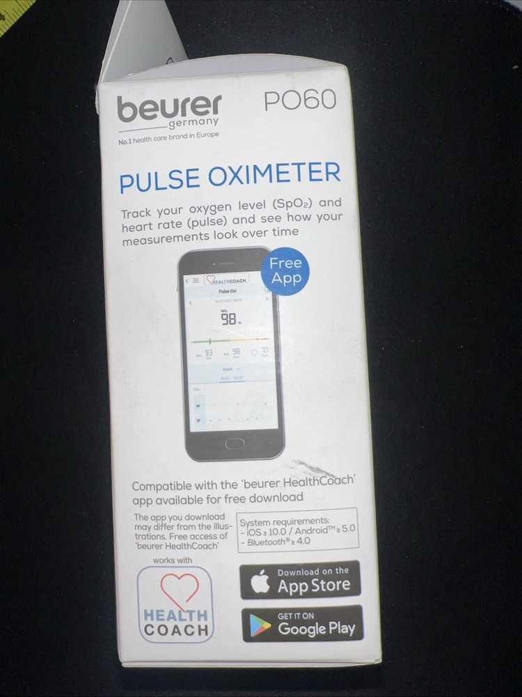Beurer PO60 Bluetooth Pulse Oximeter