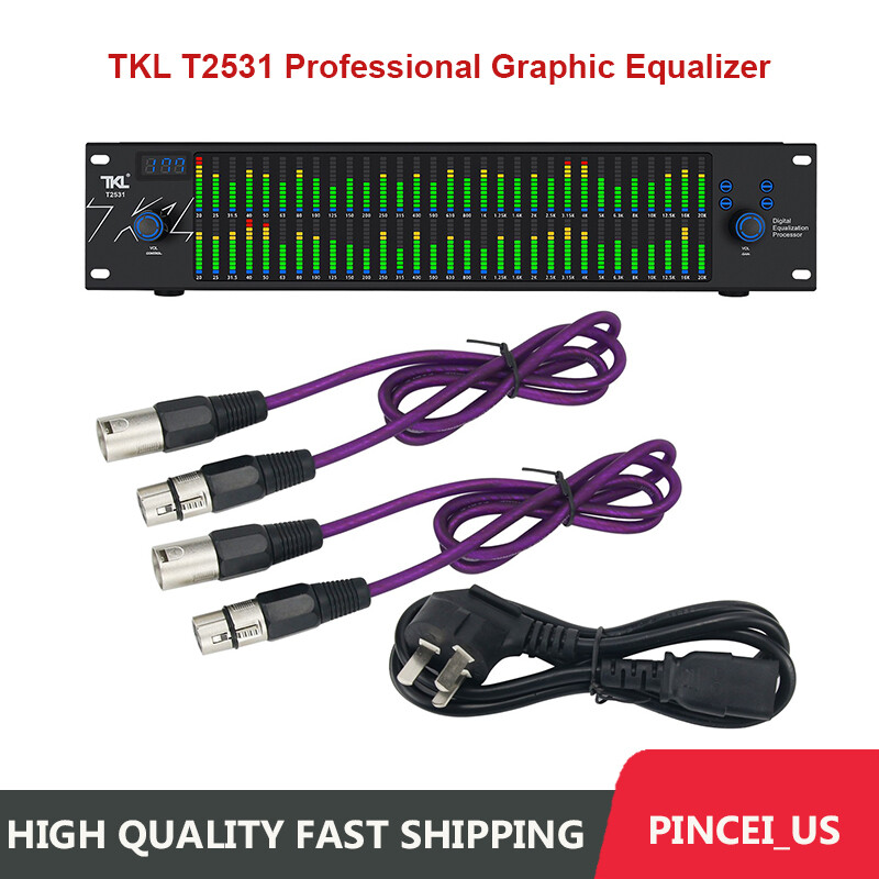 TKL T2531 Professional Graphic Equalizer Audio Processor For Home Stage pe66