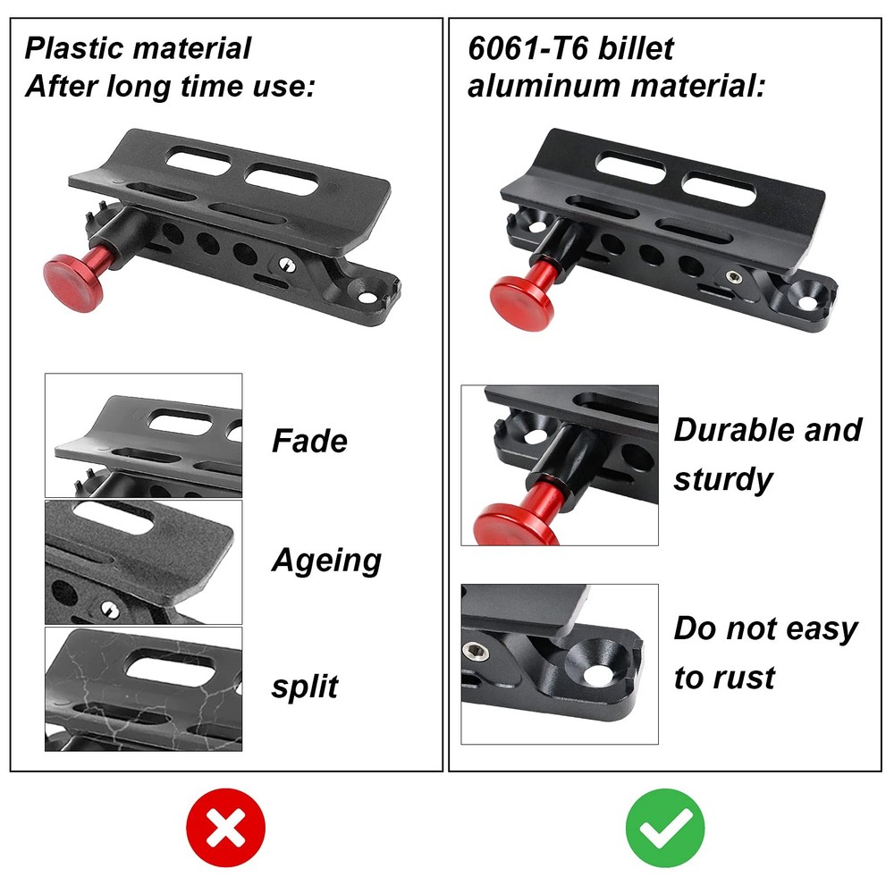 Quick Release Adjustable Aluminum Roll Bar Fire Extinguisher Holder Mount wit...