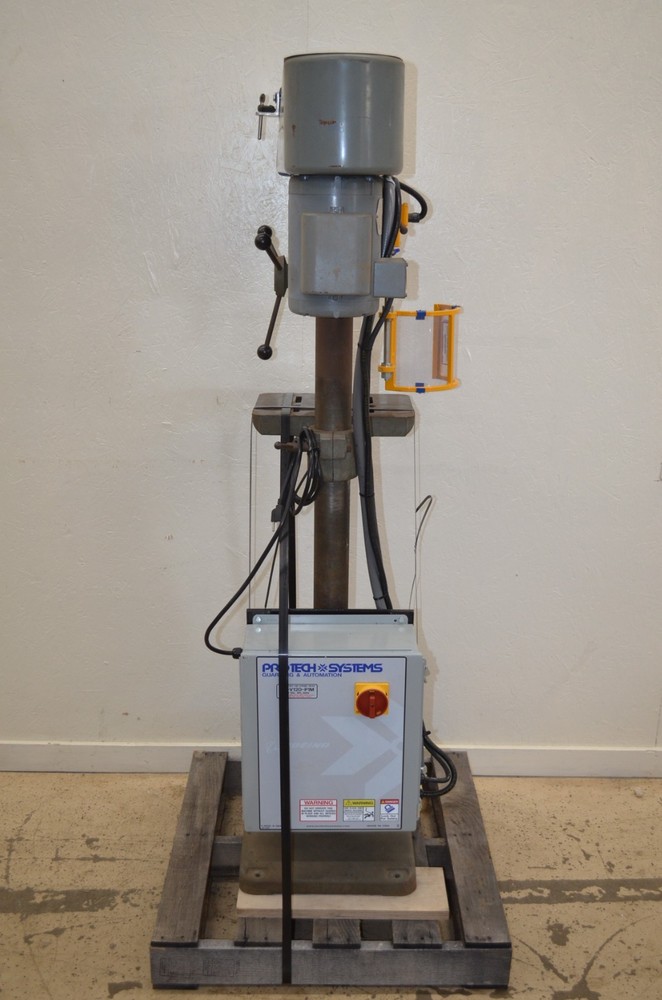 Nice Clausing 15" Variable Speed Floor Drill Press w/ Pro Tech Systems Shield