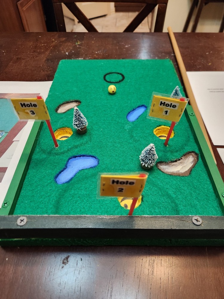 Cornhole Miniature Golf Putting Family Game