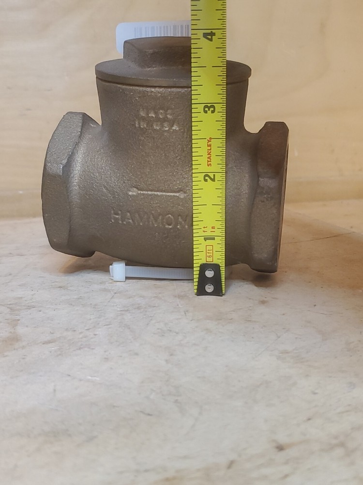 Hammond Check Valve 1-1/2" Flap Brass