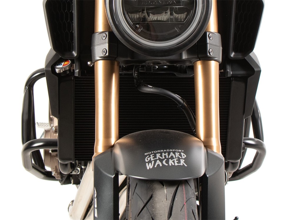 Honda CB 650 R Engine Protection Bar "Solid" Black BY HEPCO & BECKER 2024-