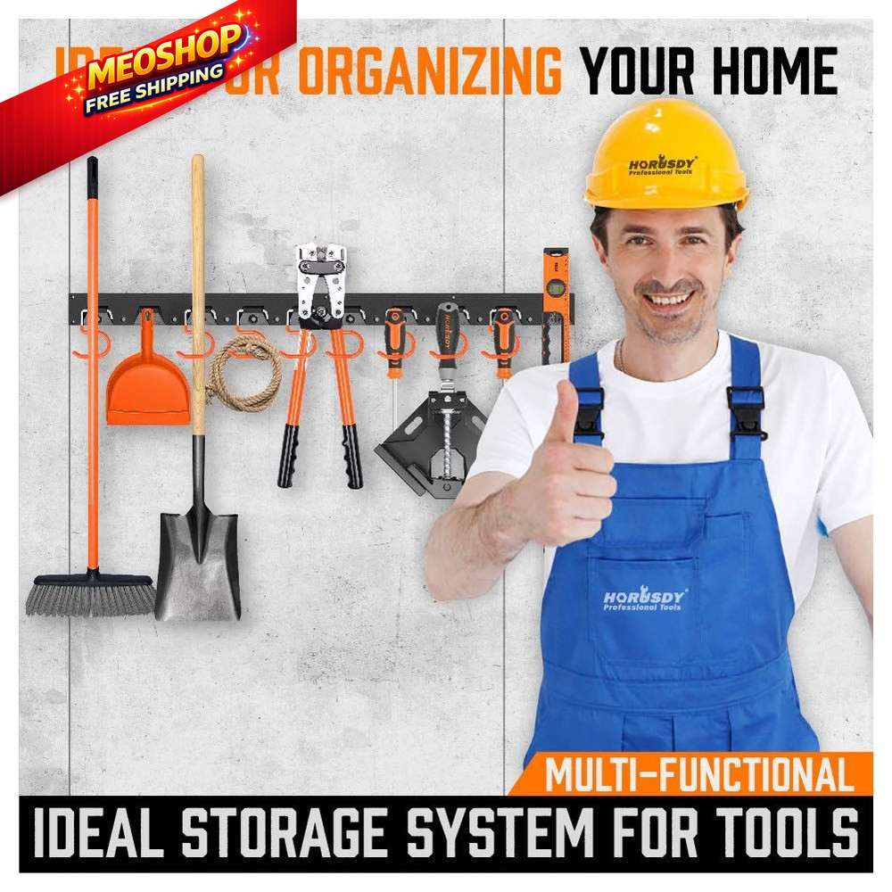 HORUSDY 64'' Adjustable Wall Mount 64 Inch Storage System, Black