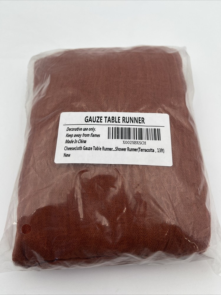 EHLDekol Cheesecloth Gauze Table Runner 13FT