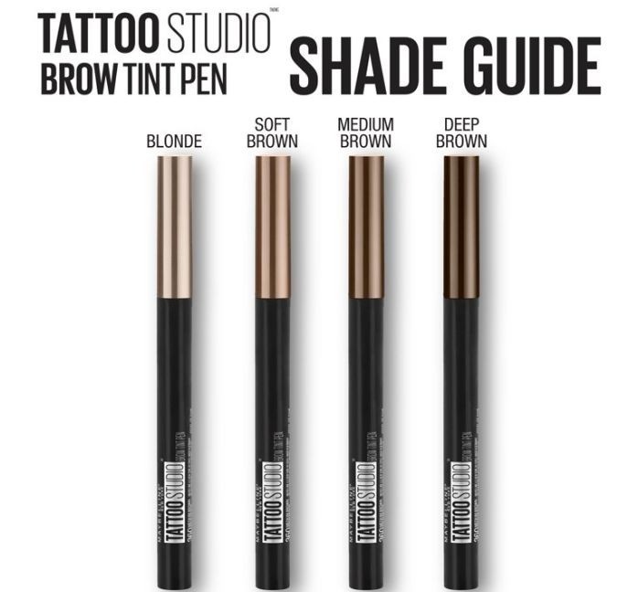 Maybelline Tattoo Studio Brow Tint Pen Makeup, Soft Brown
