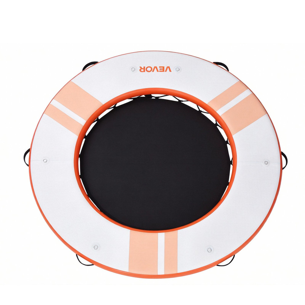 Inflatable Floating Dock, 8 FT Inflatable Dock Platform, Orange