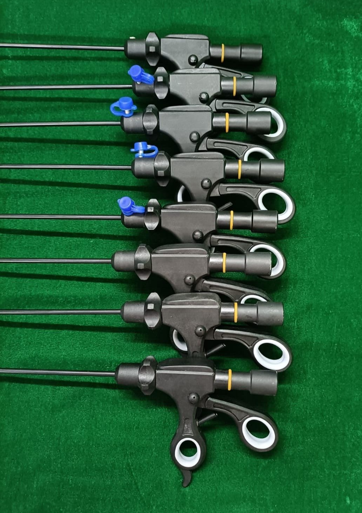 8pc Laparoscopic Bipolar Forceps & Sealer Cutter 5mmx330mm Reusable Instruments