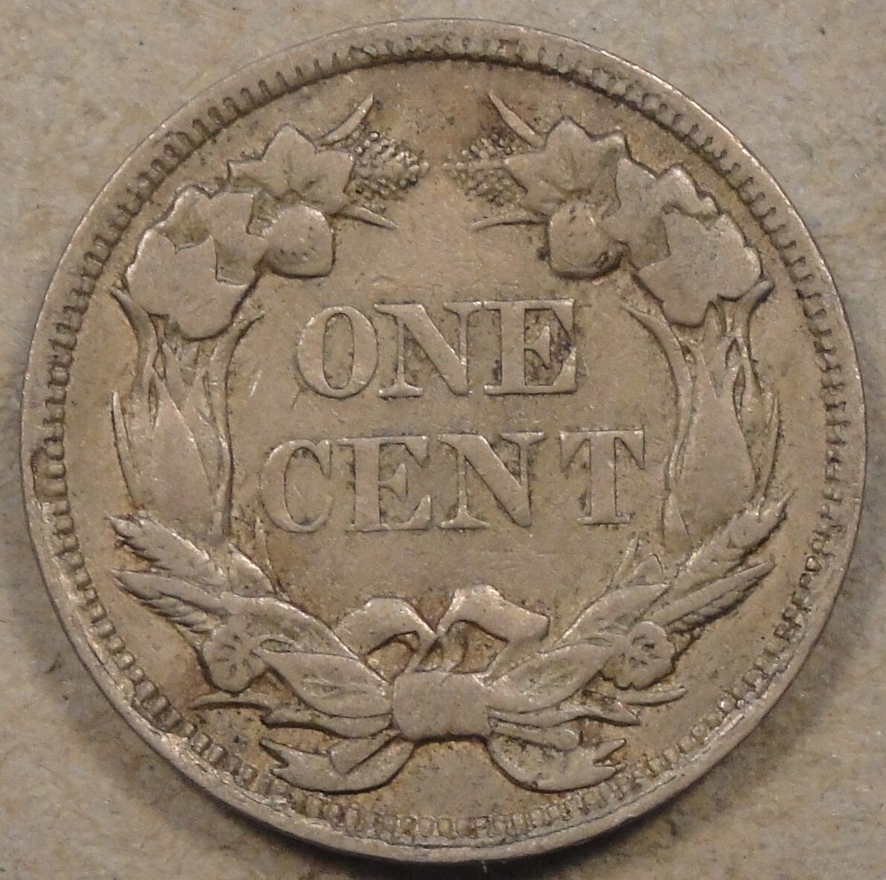 1858 LL Flying Eagle Cent VF as Pictured La