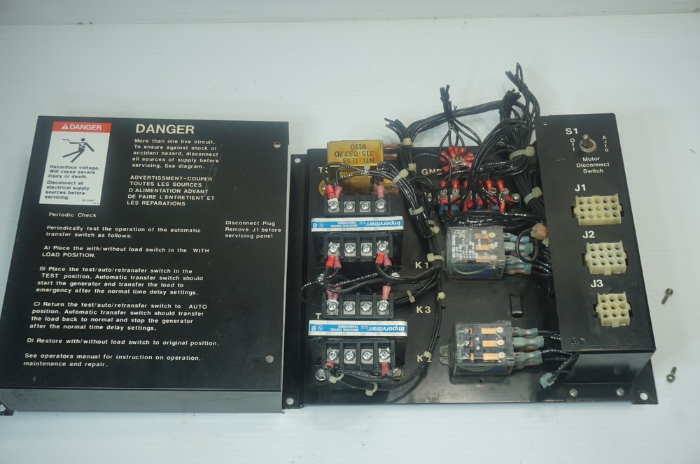 ONAN Motor Disconnect Panel from Automatic Transfer switch