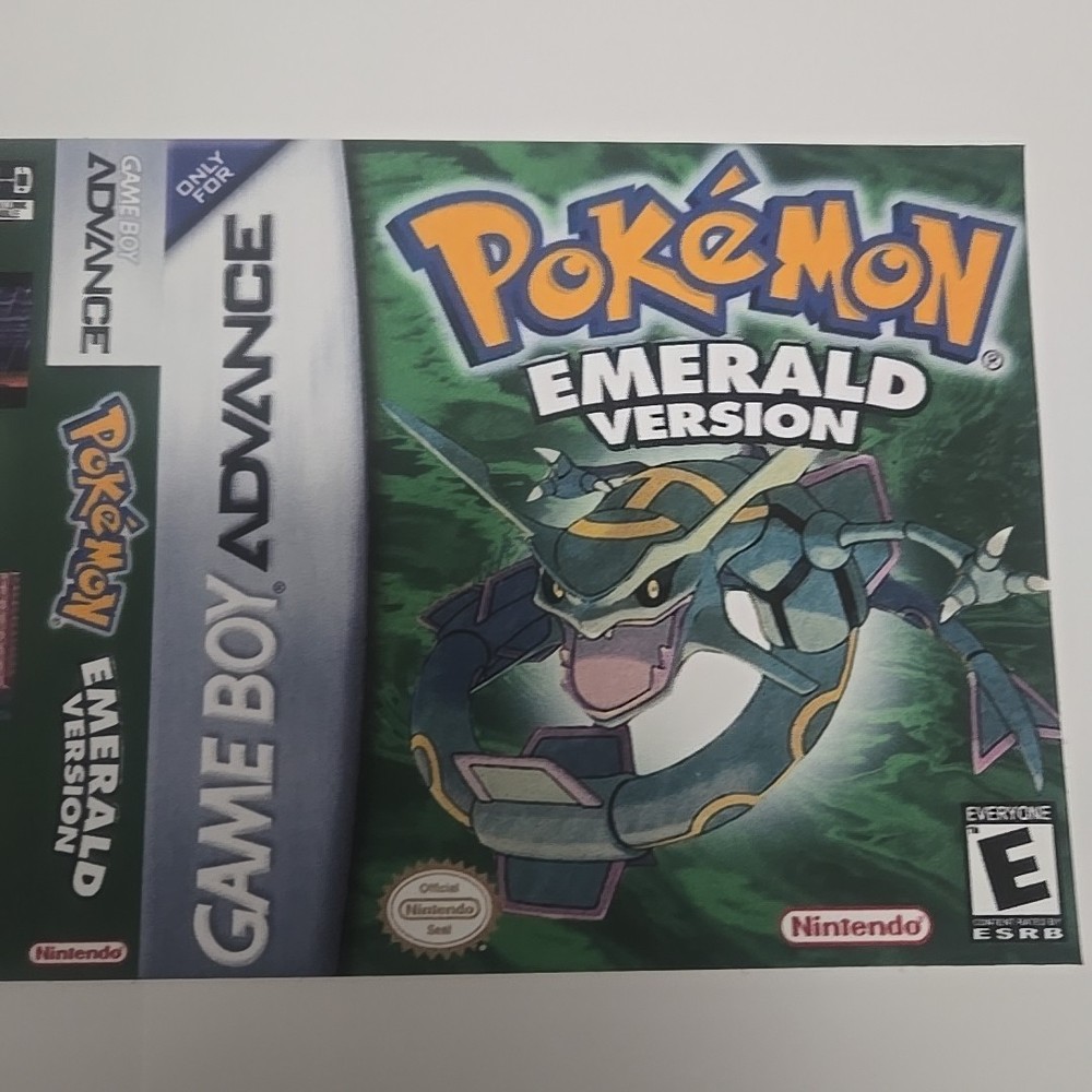 Replacement Case For Pokemon Emerald Version Nintendo GBA