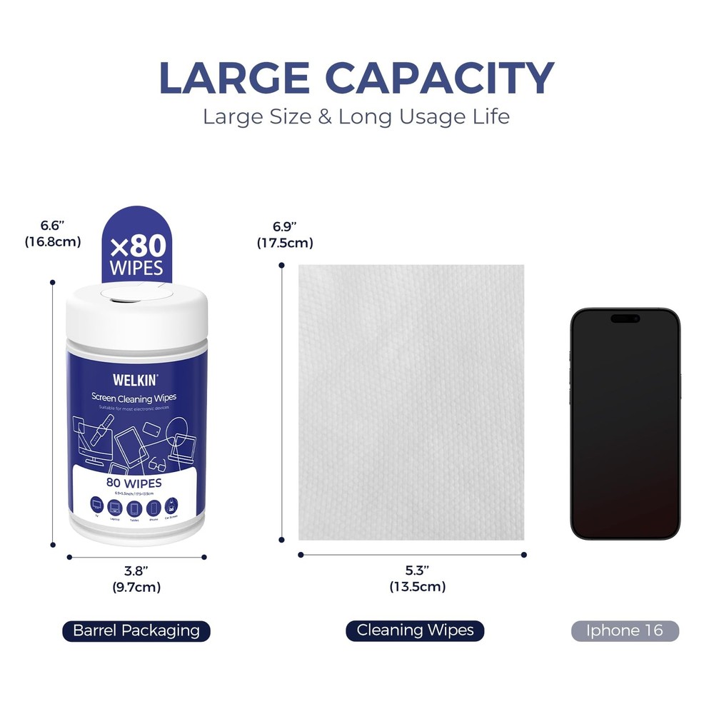 80 Electronics Cleaning - Non Screen Cleaner, Streak Touchscreen Cleaning for...