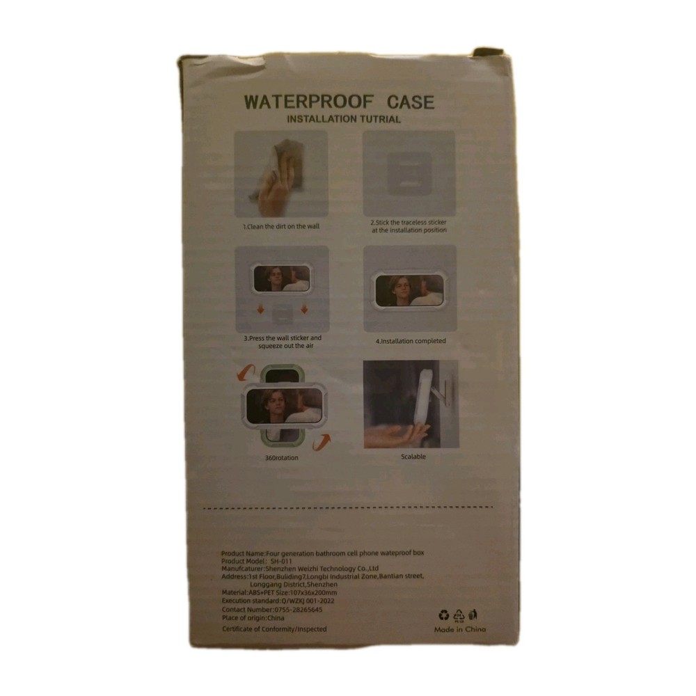 Wall-Mounted Waterproof Phone Case - 360° Rotation & Scalable