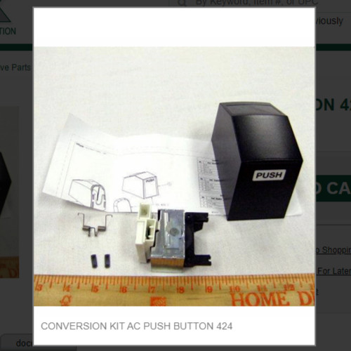 CONVERSION KIT AC PUSH BUTTON 424 # 5031025