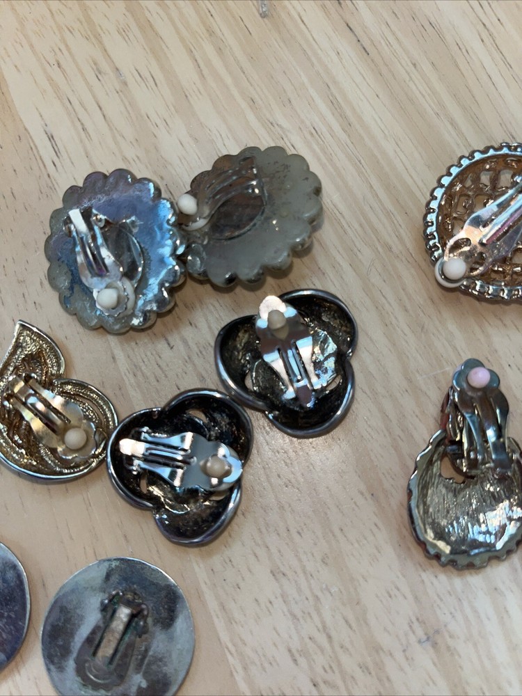 Mixed Lot Vintage Clip Earrings