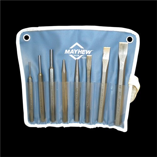 754K 8-PC PUNCH/CHISEL KIT MAY61025 Brand New!
