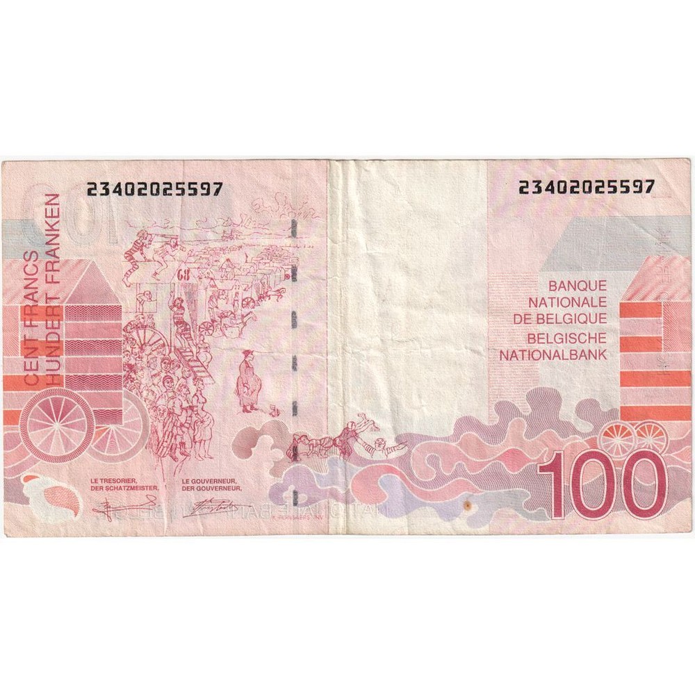 [#232660] Belgium, 100 Francs, EF