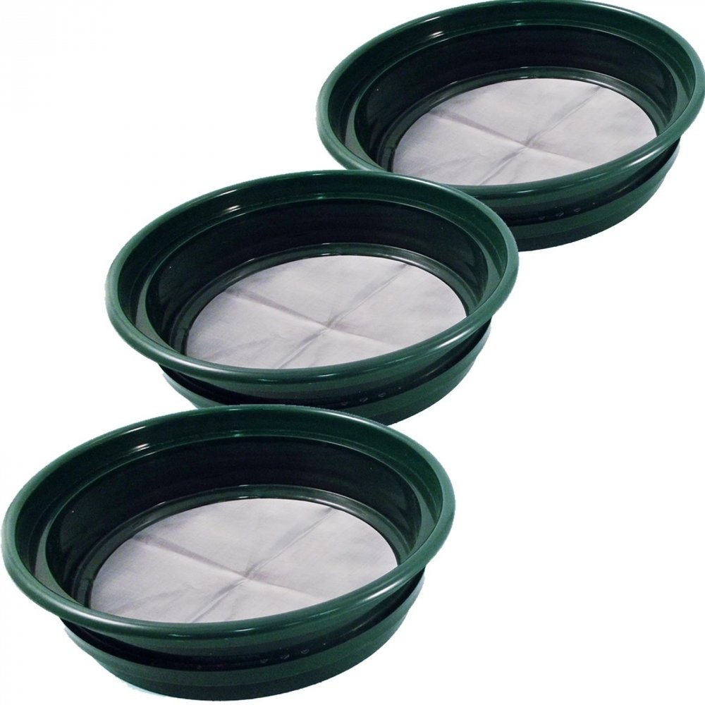 3 Piece Gold Panning Mining Classifier Sifting Set 1/50" 1/70" 1/100" Fine Mesh