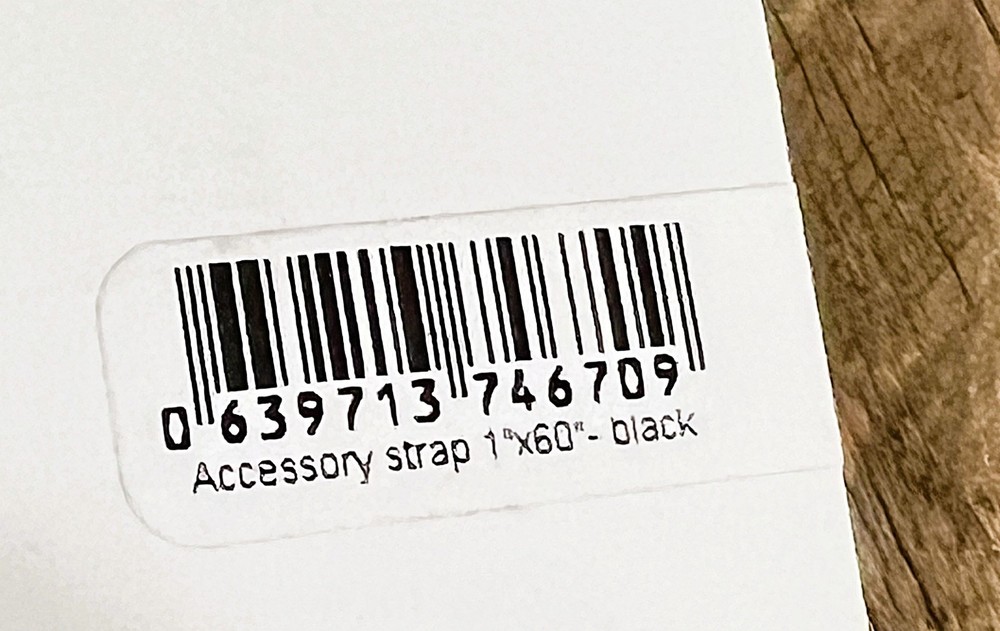 Redpoint Utility Accessory Strap 1” Wide 60” Long w/Side Release Buckle - 1 Pack