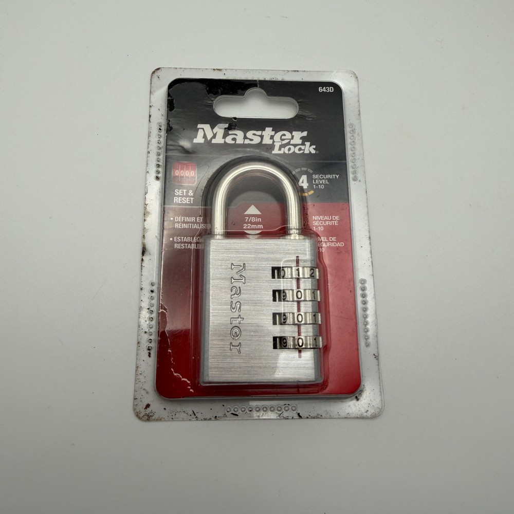 Master Lock 643D Set Your Own Combination Padlock BRAND New