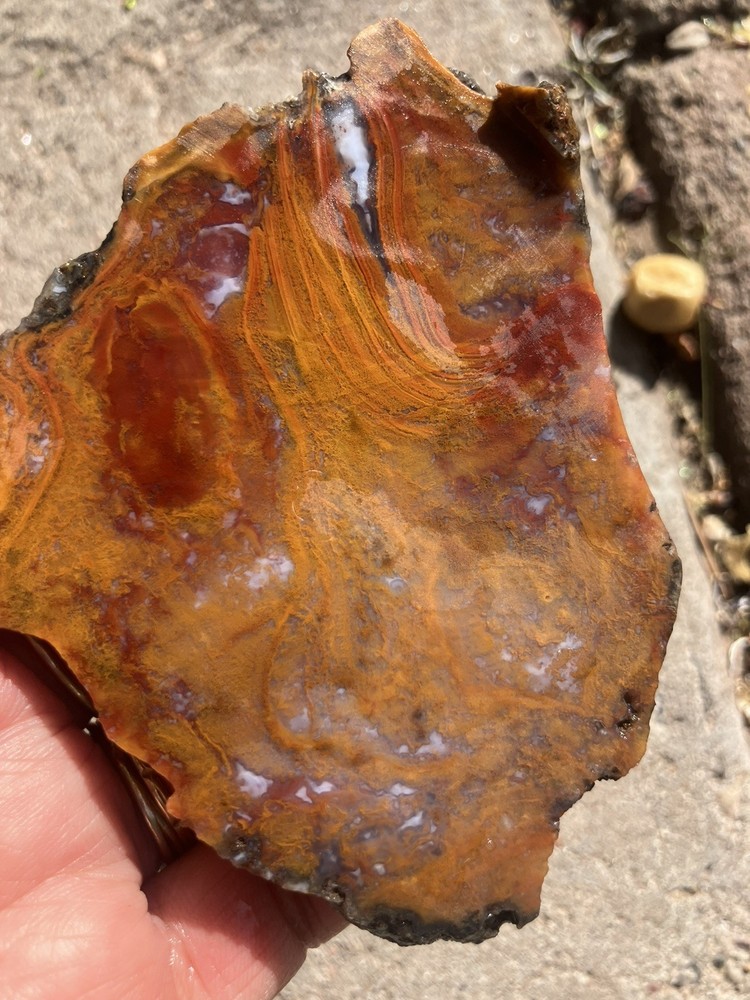 Rooster Tail Agate Slab