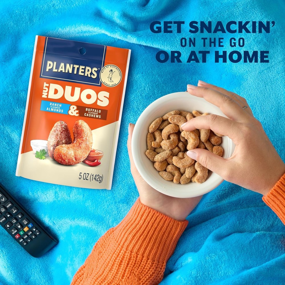 PLANTERS Nut Duos Ranch Almonds & Buffalo Cashews 5 oz