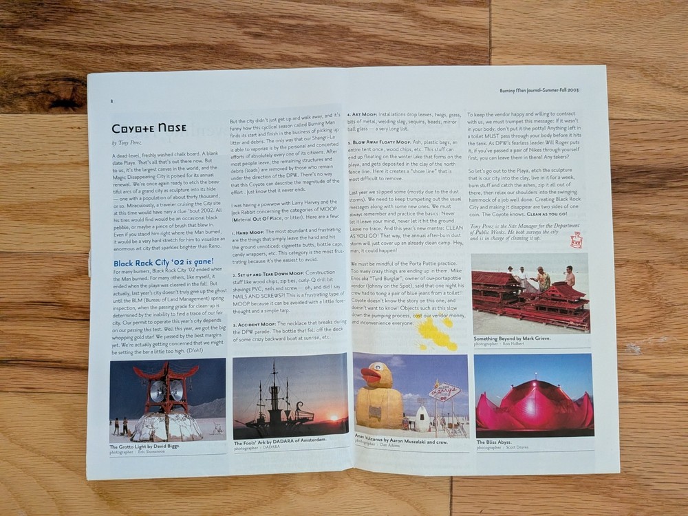 Burning Man Journal 2003 Beyond Belief