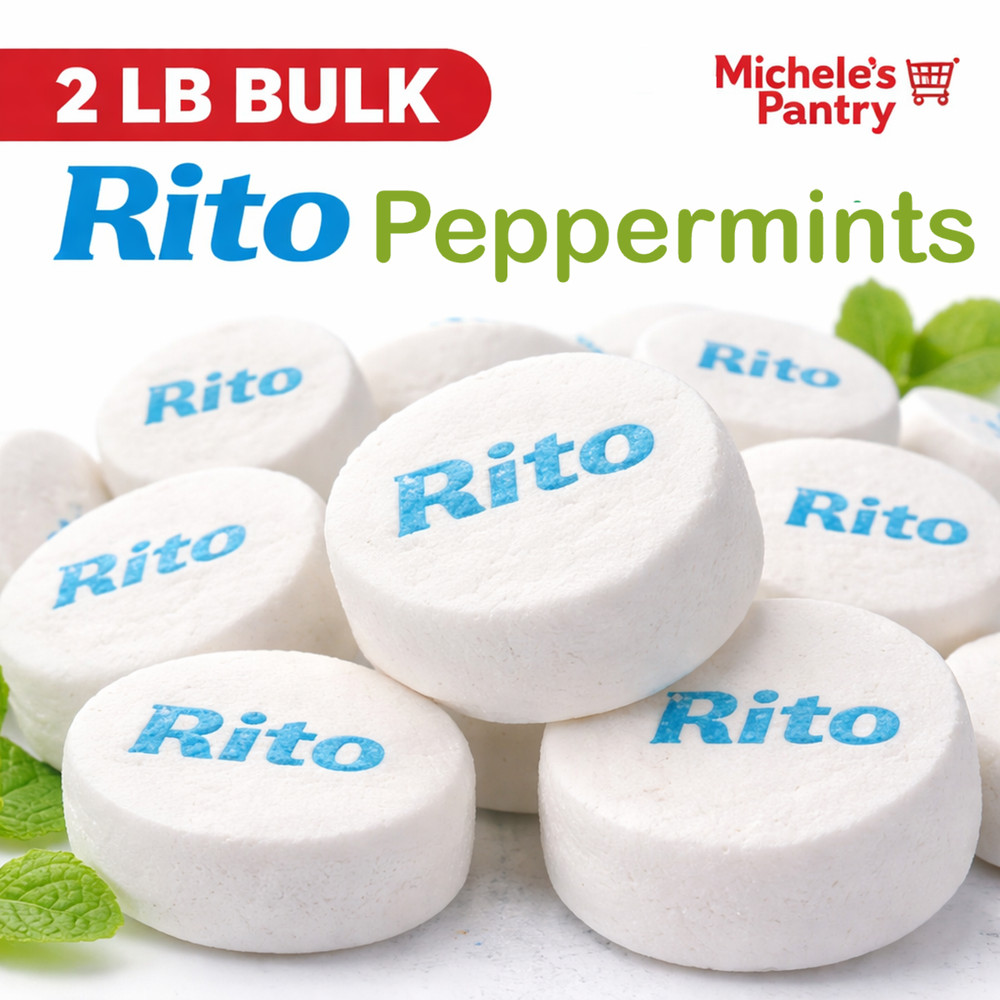 Bulk Peppermint Mints 2 lb Bag – Chalky Canada Mints Candy, Office Bowl