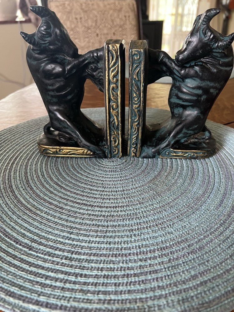 BULL BOOKENDS/ TRIMONT WARE JAPAN MCM