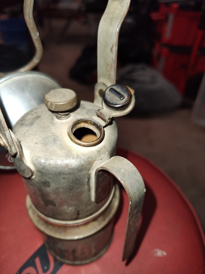 Antique Miners Carbide Lantern Unknown Maker