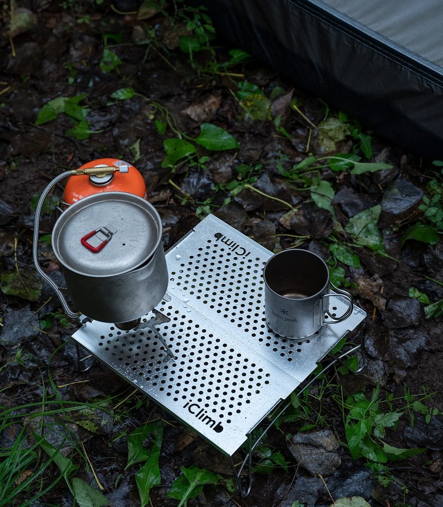 Iclimb Mini Solo Folding Table Ultralight Compact for Backpacking Camping Hiking