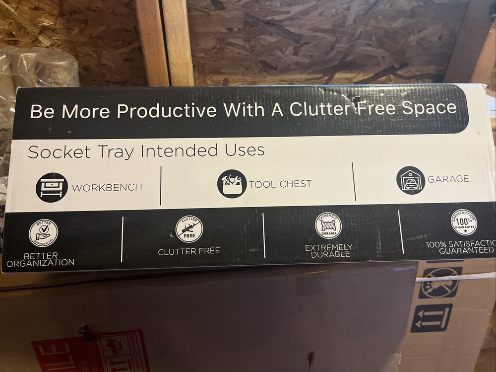 B &C Large Six Pack Socket Organizer New