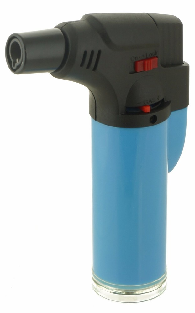 4 Pack Jumbo 4" Jet Flame Torch Gun Lighter Refillable Lockable Windproof Neon