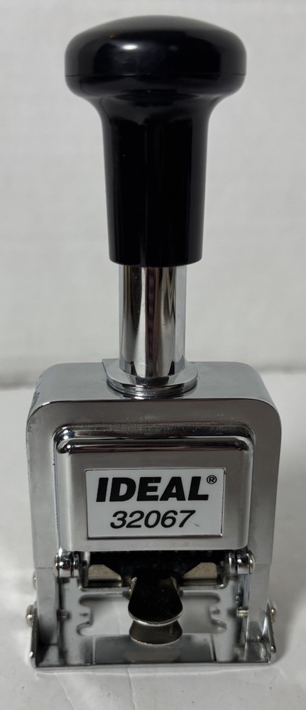 Ideal 32067 Automatic Numbering Machine Stamp EXCELLENT CONDITION