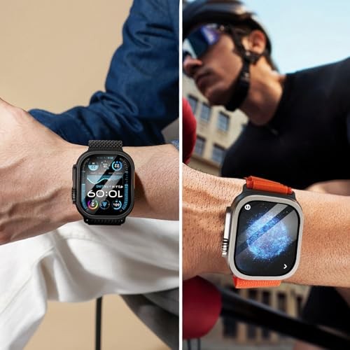 2 Pack Compatible for Apple Watch Ultra 3 Screen Protector 49mm Privacy-Black