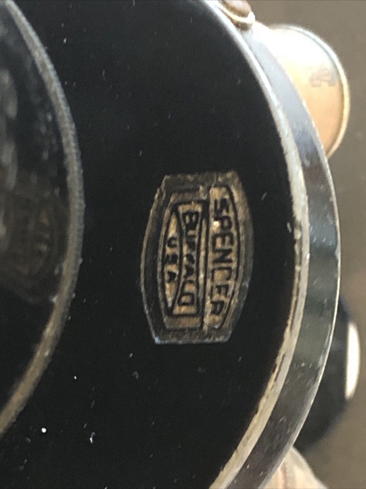 Rare Vintage Spencer Buffalo Stereo Microscope Three Objectives