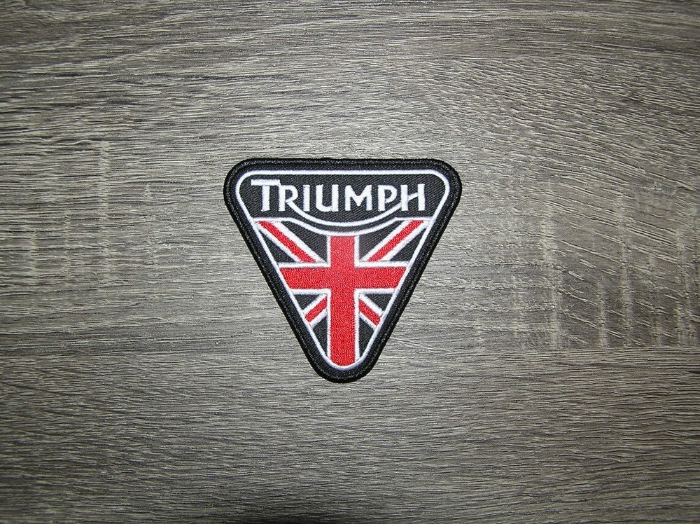 Triumph Motorcycle Embroidered Iron On Patch 3" x 3"
