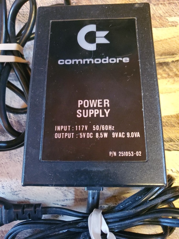 Power Supply For Commodore Computer 251053-02 Vintage