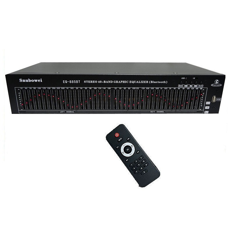 885BT 40-band Stereo Graphic EQ Bluetooth Equalizer Audio Receiver Support USB/