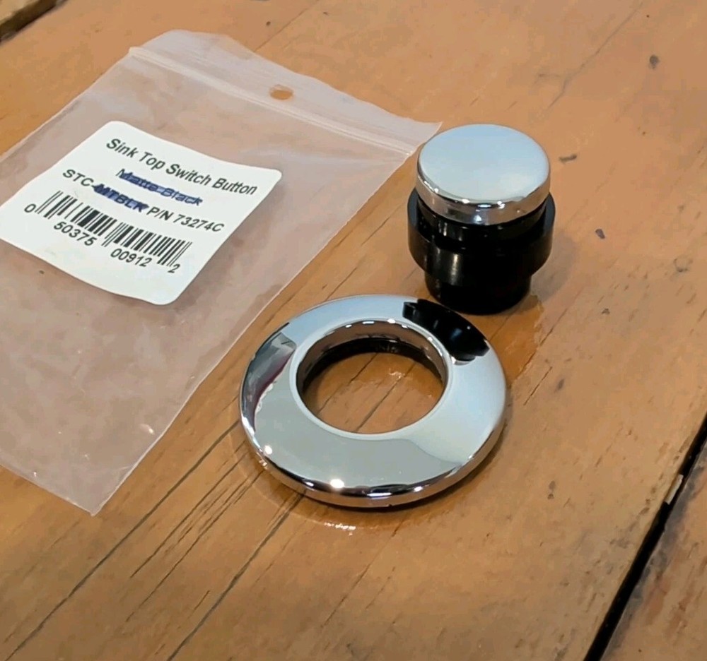 InSinkErator Air Switch Button for Garbage Disposal - Chrome - 73274K