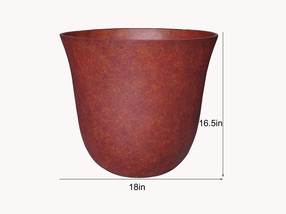 18-Inch Rust Finish Durable Planter