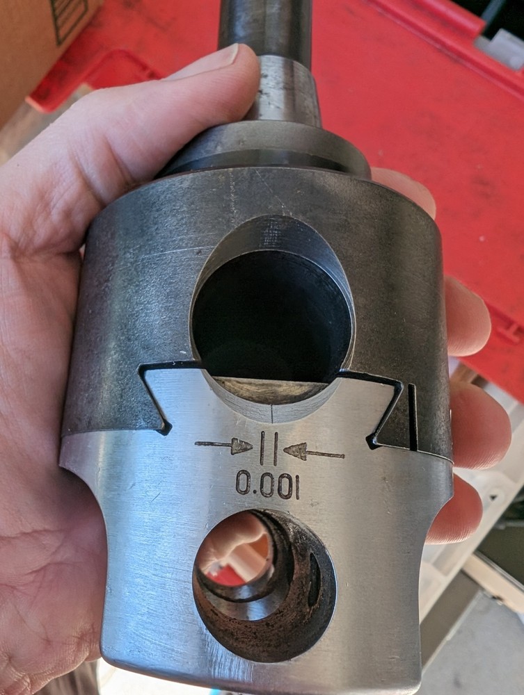 Mesa 0.001" R8 Boring Head (missing adj. & hardware) Criterion-Style Flycutter
