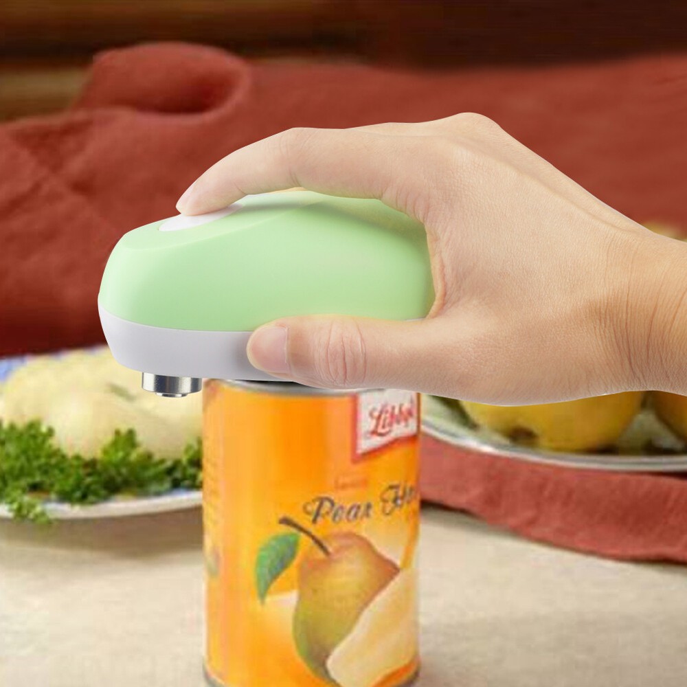One-Touch Safety Smooth Edge Automatic Opener Green Auto Electric Can Opener