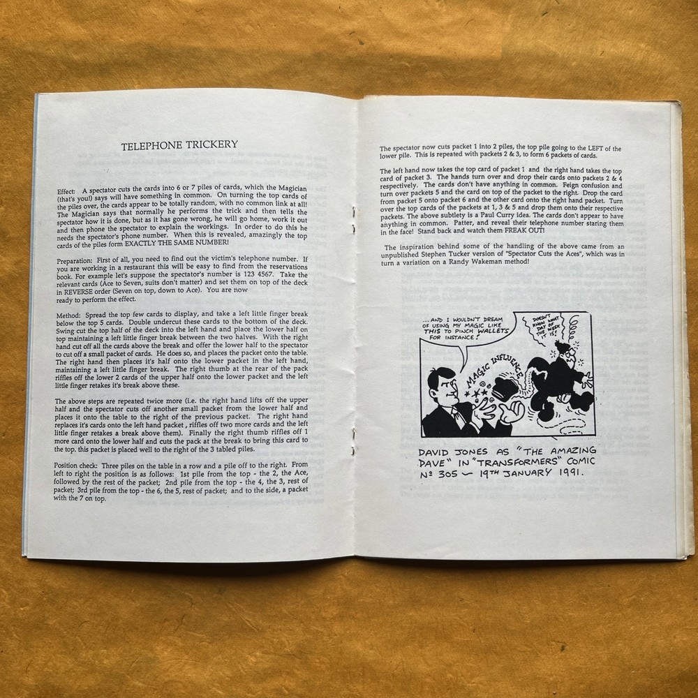 Note Closely, David Jones, 1991